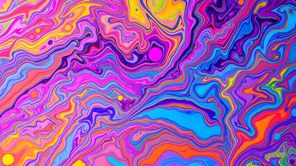 Multicolored oil painting background. Generative AI