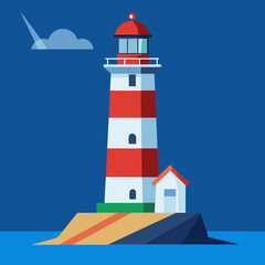 lighthouse on the island