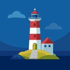 lighthouse on the island