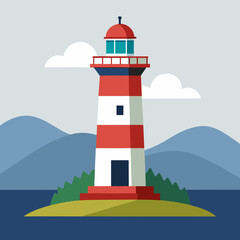 lighthouse on the island