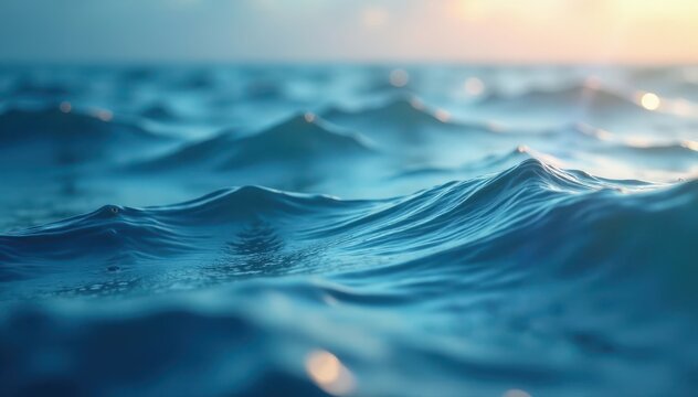 Gently undulating wave patterns in soft focus, halftone, serene