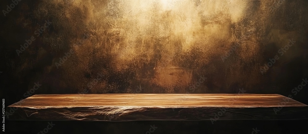Aufkleber abstract vintage wooden table displaying rustic texture with copyspace for product presentation agai