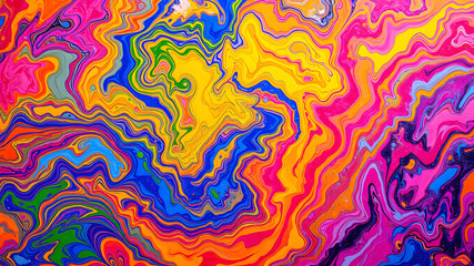 Multicolored oil painting background. Generative AI