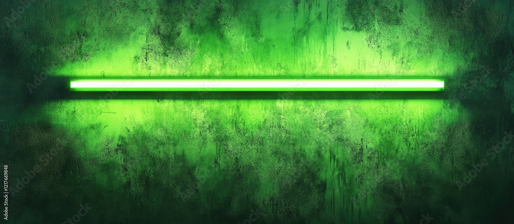 Poster vibrant green background with illuminated design elements and ample space for text placement in a mo