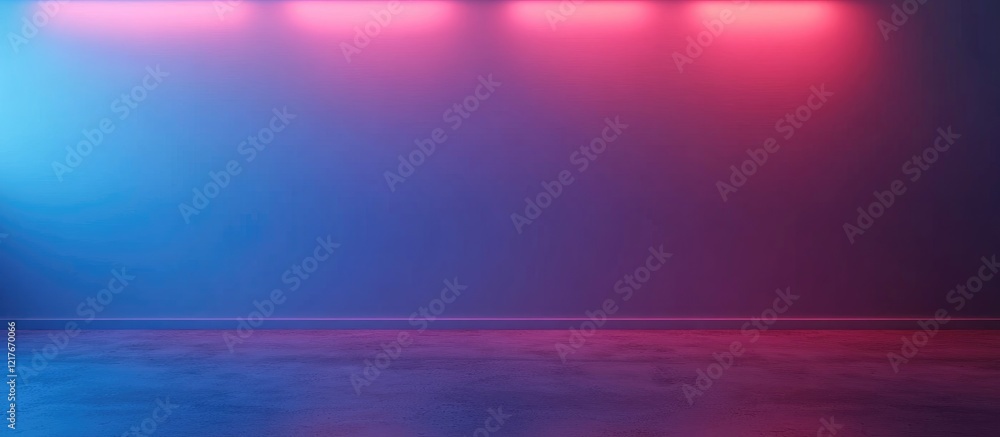 Aufkleber vibrant neon glow background for indoor spaces with empty area for text and decoration enhancements