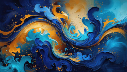 abstract background with waves