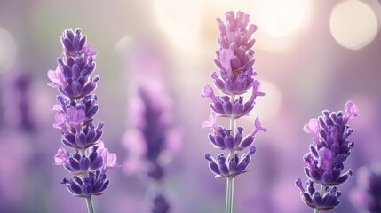 Obraz premium Close-Up of Blooming Lavender Flowers