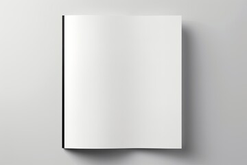 Blank Magazine Pages with Glossy Paper Isolated on Black Background for Advertising and Catalog Up High