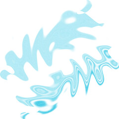 An abstract transparent psychedelic wavy spiral design element overlay.