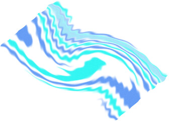 An abstract transparent psychedelic wavy spiral design element overlay.