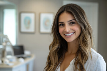 Confident healthcare female professional in clinic