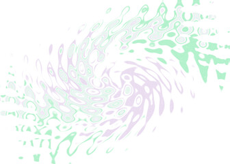 An abstract transparent psychedelic wavy spiral shape design element overlay.