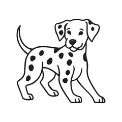 Dalmatian Dogs Illustration, Dalmatian Dog Vector, Dalmatian Dog EPS, Dalmatian Dog SVG, Dalmatian Dog Clipart