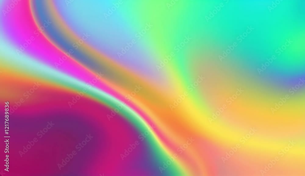 Poster holographic abstract background gradient with vibrant colors perfect for modern design projects