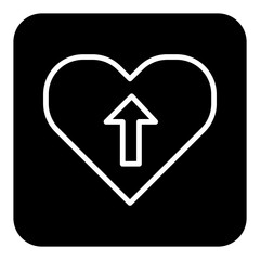 love design icon, icon with basic love design.