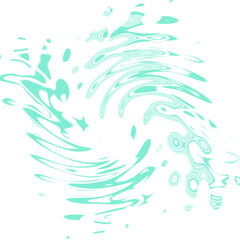 Fototapeta premium An abstract transparent psychedelic wavy spiral shape design element overlay.