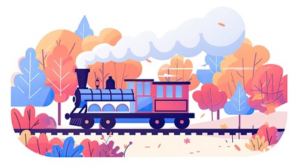 an old-fashioned train with smoke coming out