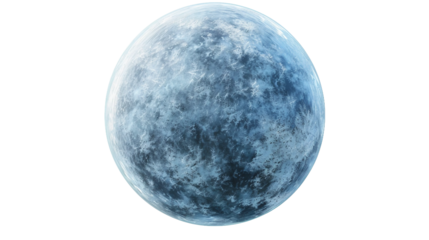 White dwarf, the remains of a star that has exhausted its nuclear fuel, shining dimly in the cosmos isolated on transparent background