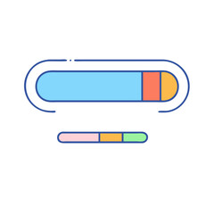 progress bar icon, progress bar vector illustration-simple illustration of progress bar, perfect for progress bar logos and icons