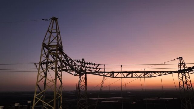 PYSTS OF A 150 KV ELECTRICAL SUBSTATION AT SUNSET 4