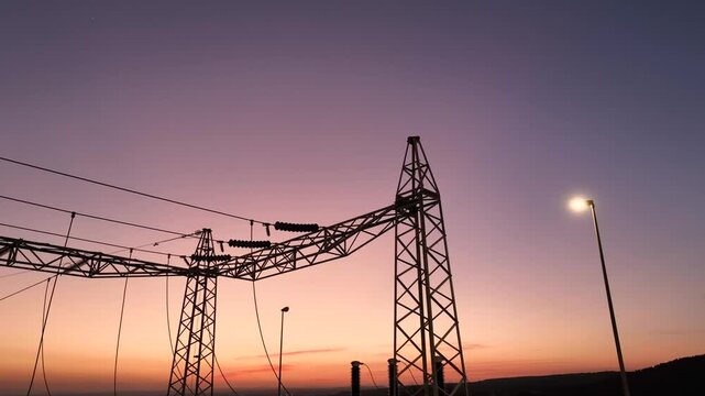 PYSTS OF A 150 KV ELECTRICAL SUBSTATION AT SUNSET 2
