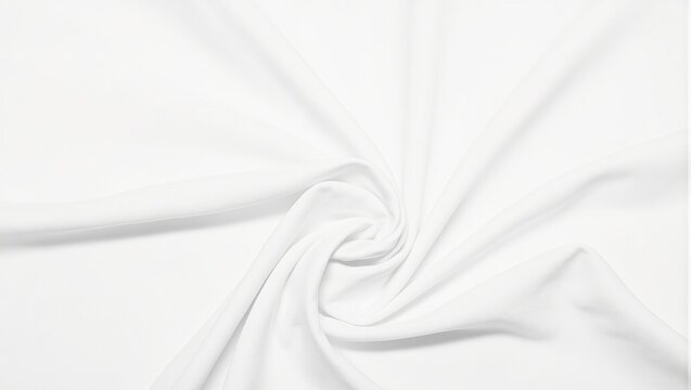 Fresh white cotton poplin fabric with a polished finish