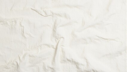 Obraz premium Rustic light beige muslin fabric with crinkled texture