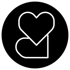 love design icon, icon with basic love design.