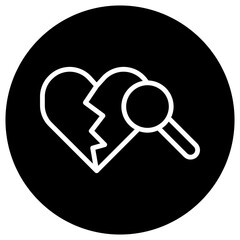 love design icon, icon with basic love design.