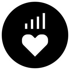 love design icon, icon with basic love design.