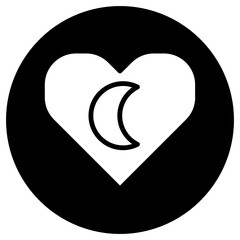 love design icon, icon with basic love design.