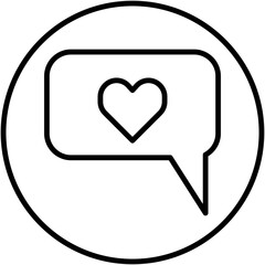 love design icon, icon with basic love design.