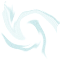 An abstract transparent psychedelic wavy spiral shape design element overlay.