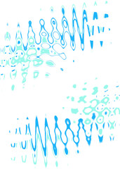 An abstract transparent psychedelic wavy spiral shape design element overlay.