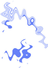 An abstract transparent psychedelic wavy spiral shape design element overlay.