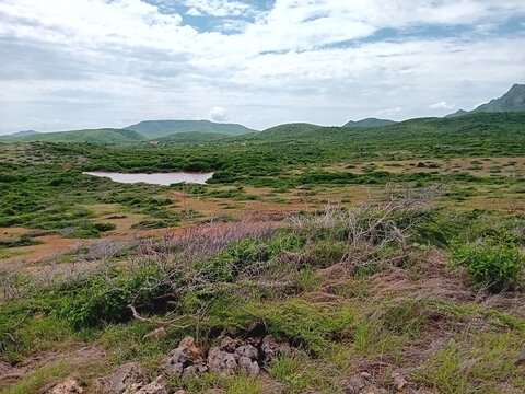 Shete Boka National Park, Curacao - November 6 2023: Beautiful view of nature at Shete Boka