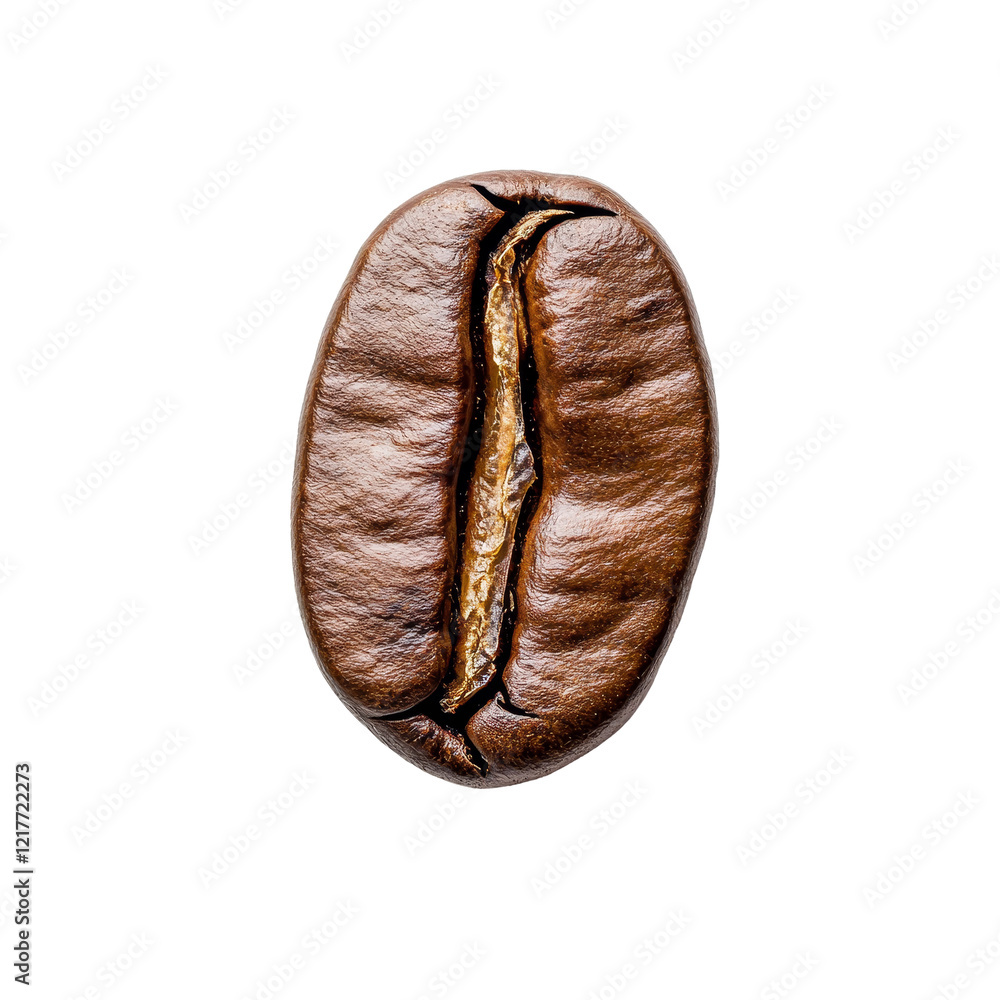Poster unique coffee bean captured from a different angle showcasing its distinct features and texture, dif