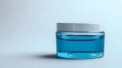 Simple Design of a Cosmetic Jar on a Clean White Background