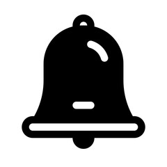 Bell Glyph Icon. Single icon, glyph vector icon
