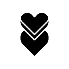 love design icon, icon with basic love design.