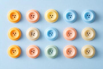 Fototapeta premium Colorful Buttons Pattern Design