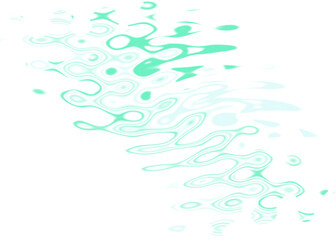 An abstract transparent psychedelic wavy vignette design element overlay.