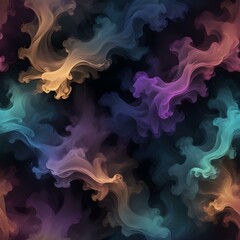 Obraz premium Gradient metallic textures with abstract smoke effect