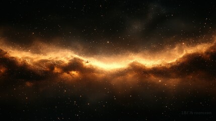 Fototapeta premium Cosmic nebula, glowing gas, space, stars, background, digital art, astronomy, wallpaper