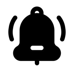 Alarm Simple Glyph Icon. Single icon, glyph vector icon