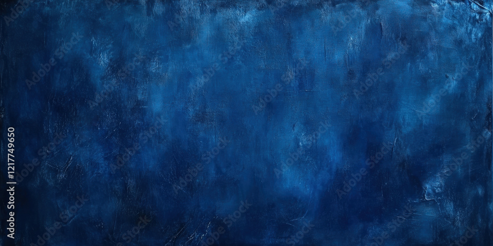 Poster a deep textured blue background with subtle variations in shading and faint streaks, creating a dyna