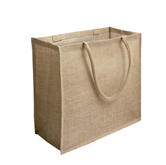 Organic food package recycled materials,textile hessian bag empty space, handbag eco style single...