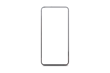 Smartphone mockup blank screen isolated