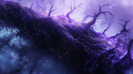 Enchanted Forest: A Mystical Night Landscape
