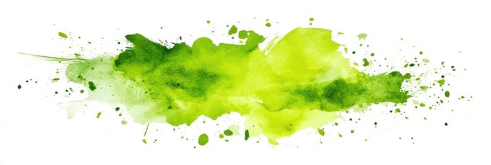 Lime Green Splash: Vibrant Abstract Watercolor Background Featuring Grime and Texture for Text or Images